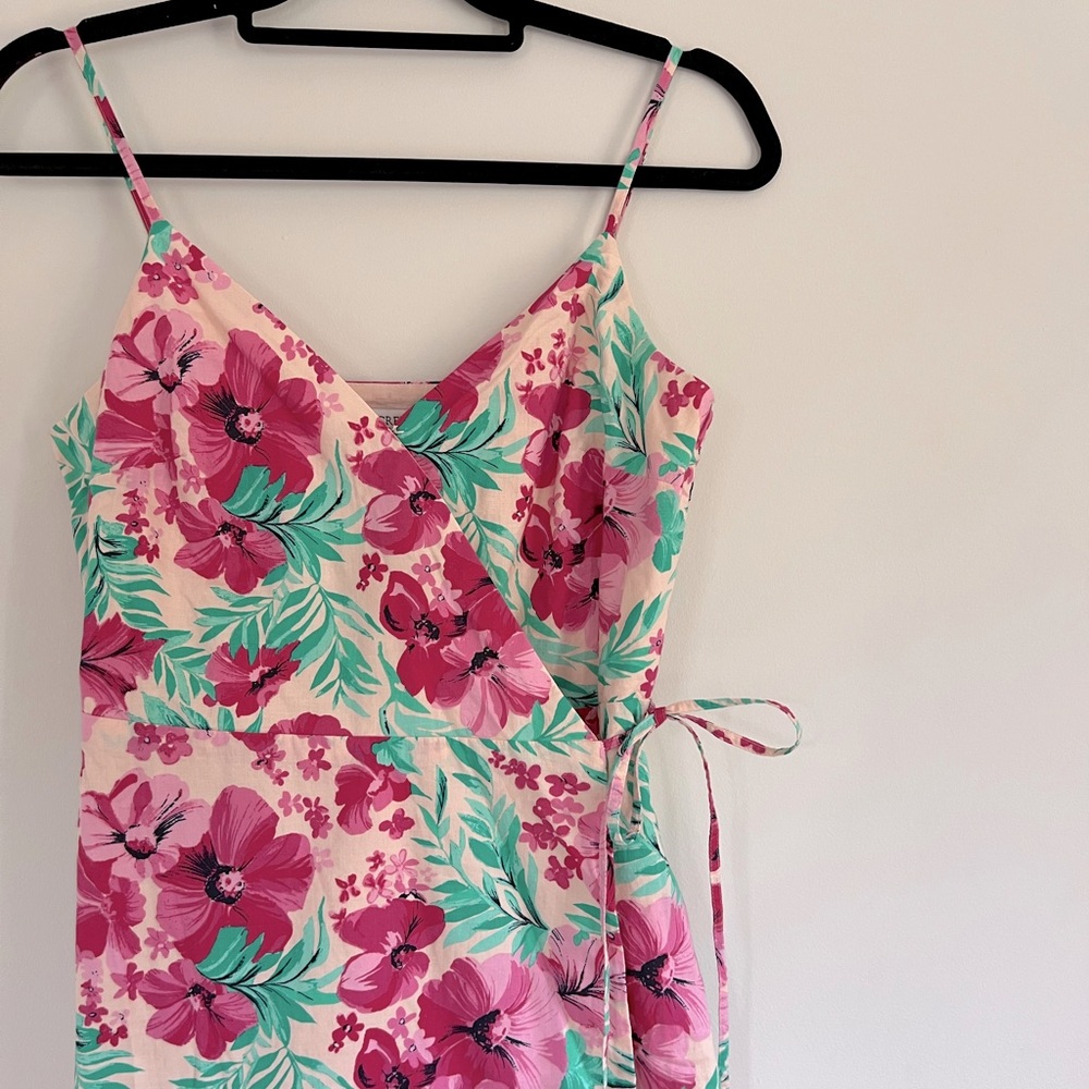 J Crew Tropical Wrap Dress